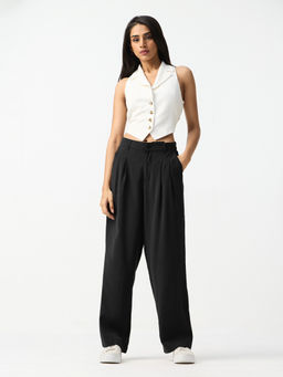 The Souled Store - Pleated Trousers Shadow Women Trousers