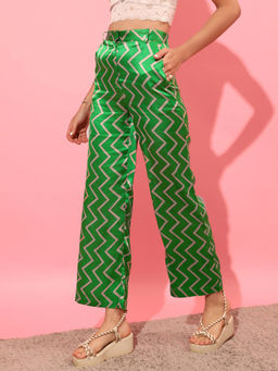 STREET 9 - Printed Satin Trouser