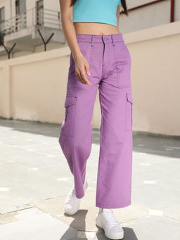 STREET 9 - Wide Leg Lavender Trouser