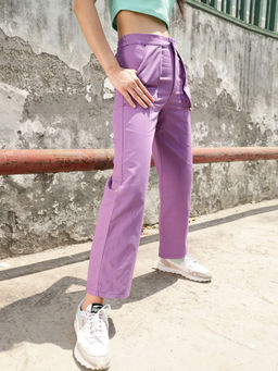 STREET 9 - Wide Leg Lavender Trouser