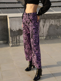 STREET 9 - Wide Leg Lavender Trouser