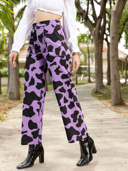 STREET 9 - Wide Leg Lavender Trouser