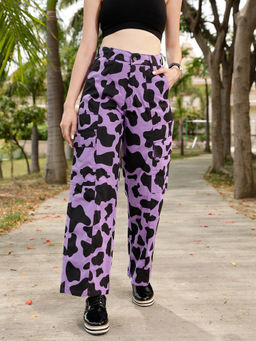 STREET 9 - Wide Leg Lavender Trouser
