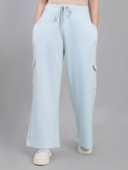 Go Colors - Women Cargo Blue Pant