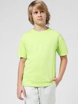 Jack & Jones Junior - Boys Solid Green T-Shirt