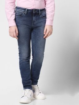 Jack & Jones Junior - Boys Solid Blue Jeans
