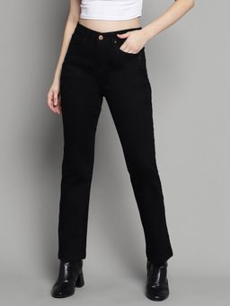 Xpose - Women Black Comfort Super High-Rise Straight Fit Stretchable Jeans