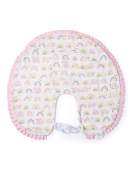Fancy Fluff - Organic Feeding Pillow Cover - Rainbow Dreams Multi-Color