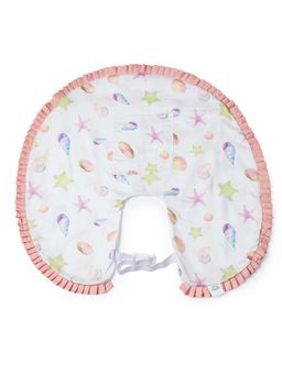 Fancy Fluff - Organic Feeding Pillow Cover - Sea Fantasy Multi-Color