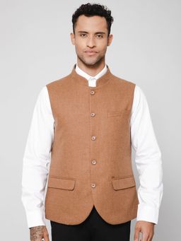 Cantabil - Men Camel Waist Coat