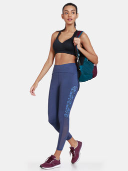 Zivame - Zelocity High Rise Quick Dry Leggings - Ocean