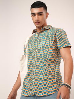 HIGHLANDER - Multi Color Stripes Casual Shirt
