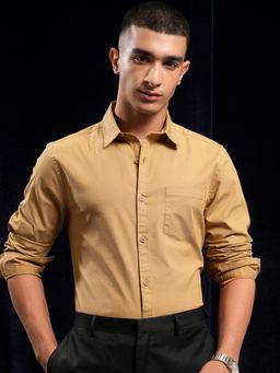 HIGHLANDER - Men Sulphur Mustard Casual Shirt