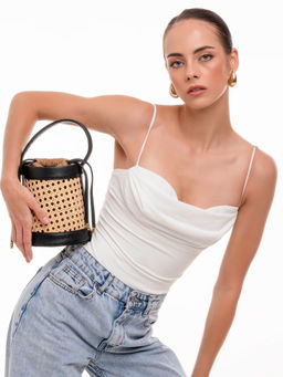 Suave Bags - Black Meadow Bucket Bag