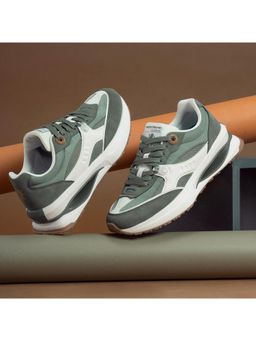 Red Tape - Men Colorblocked Green Lifestyle Casual Sneakers