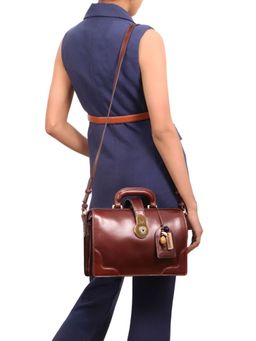 Hidesign - Growth 04 Formal Brown Women's Office Handbag (M)