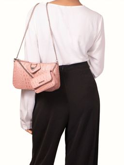 Hidesign - Times Square 03 Women's Crossbody Bag Pink Stylish for Everyday Fashion (Set of 2) (S)