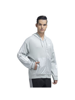 adidas - Men Grey Solid Hoodie
