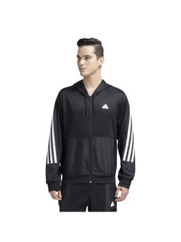 adidas - Men Black Solid Hoodie