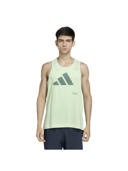 adidas - Men Green Printed Tank Top