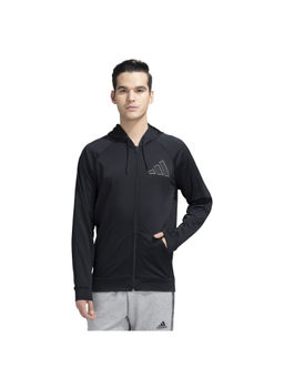 adidas - Men Black Solid Hoodie
