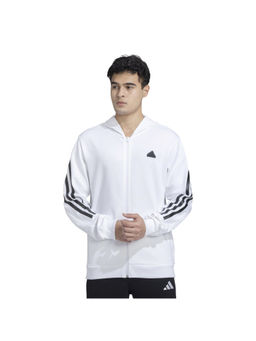 adidas - Men White Stripes Hoodie
