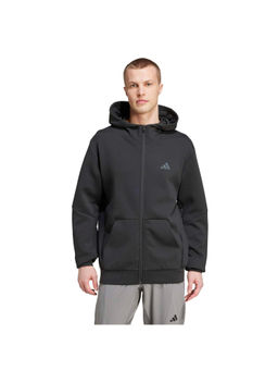 adidas - Men Black Zipper Hoodie