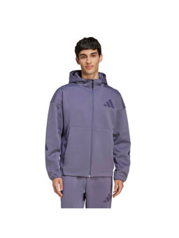 adidas - Men Purple Z.N.E Solid Hoodie