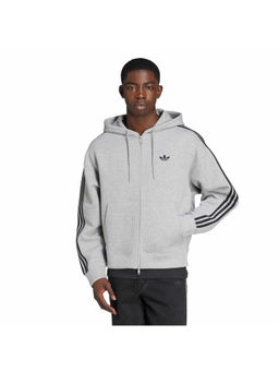 adidas - Originals Men Grey Spacer Stripes Hoodie