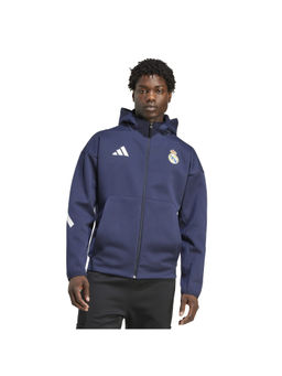adidas - Men Blue Real Madrid Z.N.E. Anthem Hoodie