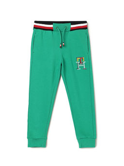 Tommy Hilfiger - Boys Green Solid Joggers