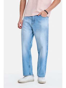 Snitch - Light Blue Washed Loose Casual Jeans
