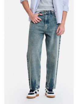Snitch - Blue Washed Loose Casual Jeans