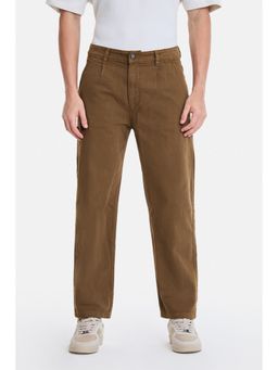 Snitch - Brown Denim Loose Casual Jeans