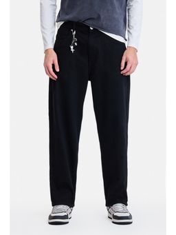 Snitch - Black Washed Loose Casual Jeans