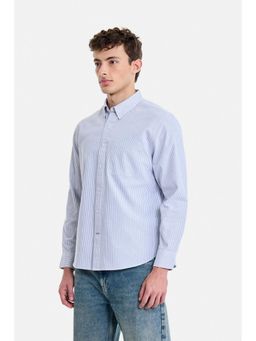 Snitch - Grey Stripes Full Sleeves Regular Casual Shirt