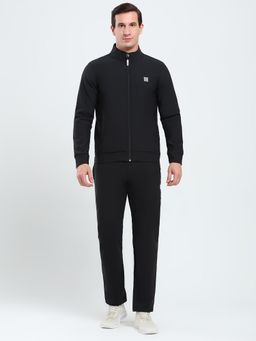 Rock.it - Nylon Blended Slim Mid Waist High Neck Jacket with Trackpant