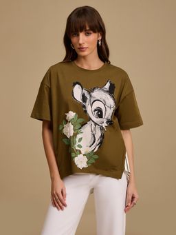 Kazo - Disney Bambi Mix Media T-Shirt