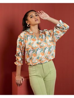 QONA - Yadra Lantern Sleeve Top