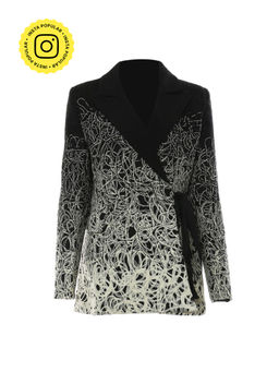 APPAPOP - Paola Textured Print Blazer Dress
