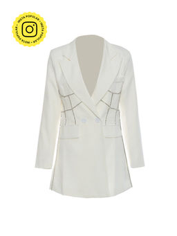 APPAPOP - Fiore Diamate Front Through Blazer Dress