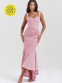 APPAPOP - Rise Relaxed Front Through Pink Dress