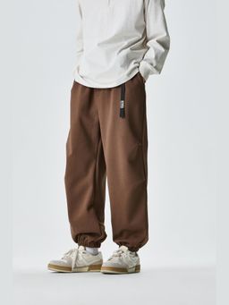 Weezy - Chocolate Brown Cotton Joggers