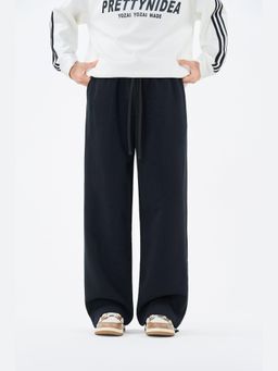 Weezy - Embroidered Black Cotton Track Pant