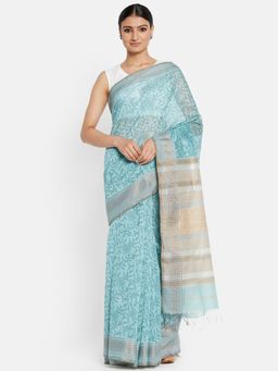 Fabindia - Cotton Silk Floral Saree