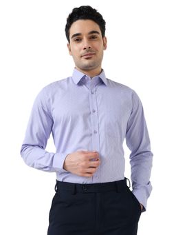 Raymond - Regular Fit Checkered Medium Lavander Shirt