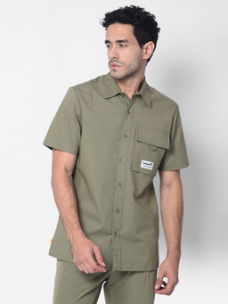 Timberland - Men Khaki Short Sleeve Shirt