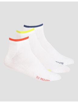 U.S. POLO ASSN. - White Ankle Length Stretch ES003 Socks - Pack of 3