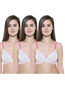 Bodycare - Pack of 3 Premium Comfort Bra In White Assorted Colour