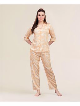 Velure - Orange Vintage Luxury Night Suit (Set of 2)